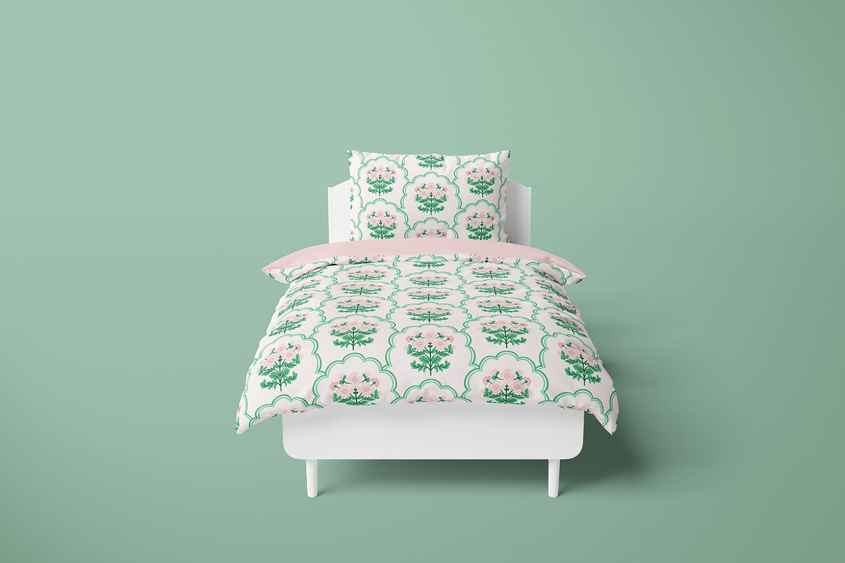 Pink Floral Grand Millennial Pattern, a Pattern Graphic by Hello Holly Studio (Photo 5 of 10)