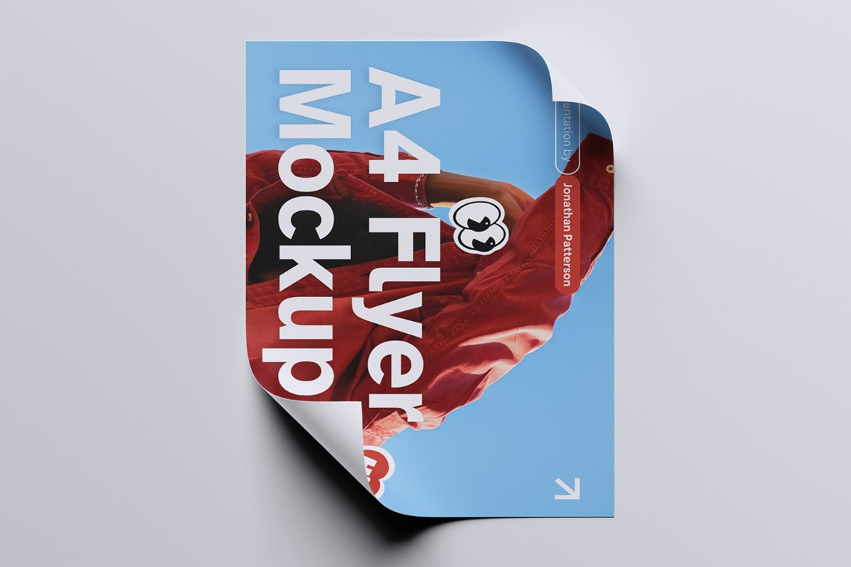 A4 Flyer Mockup, a Product Mockup by HanaSaka_Studio (Photo 3 of 5)