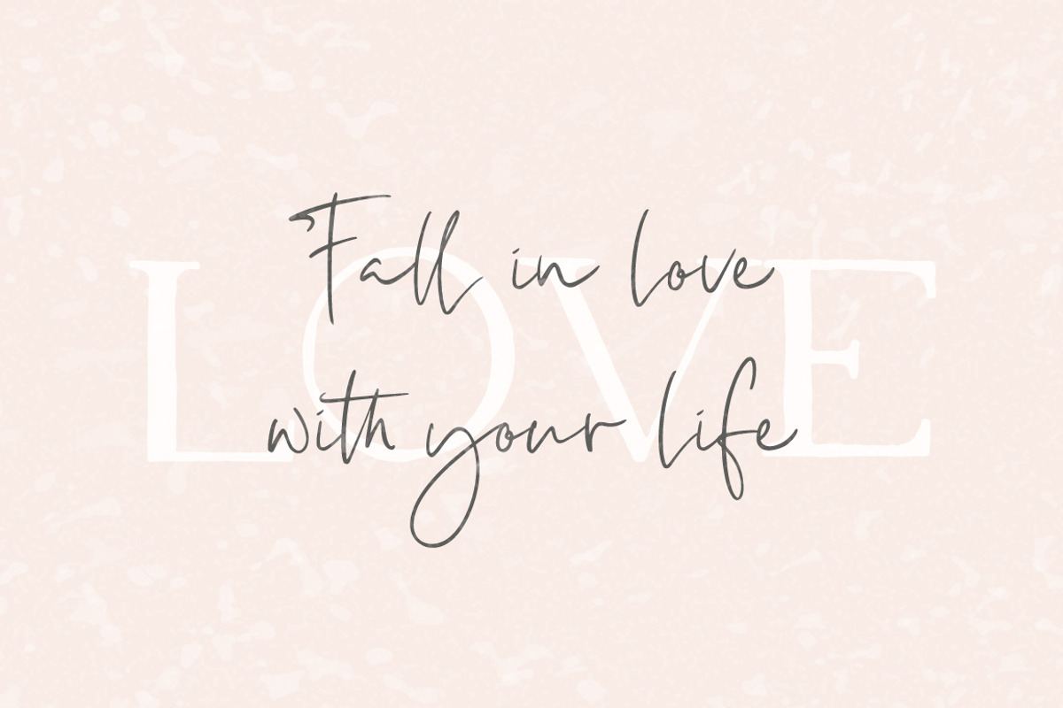 Luscious Quinn Font Duo preview 2