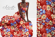 Folk Floral Ornamental Pattern, a Pattern Graphic by SirenaArt (Thumbnail 12 of 16)