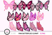 Colorful Butterfly Clipart Bundle, an Animal Illustration by SLS Lines (Thumbnail 10 of 11)