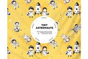 Little astronauts seamless pattern, a Pattern Graphic by Milatoo (Thumbnail 7 of 7)