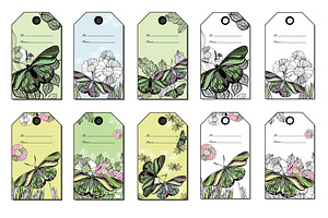 10 Floral With Butterfly Gift Card