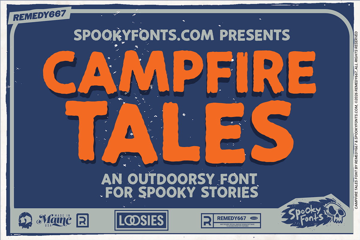 Campfire Tales, a Handwritten Font by Remedy667 (Photo 1 of 5)