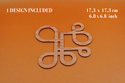 Trivet Ghirigoro File for Laser Cut., an Object Graphic by MaramadeLaser (Thumbnail 2 of 5)