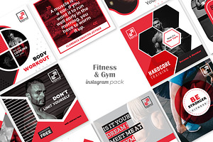 Fitness & Gym Social Media Pack, a Social Media Template by ZAAS