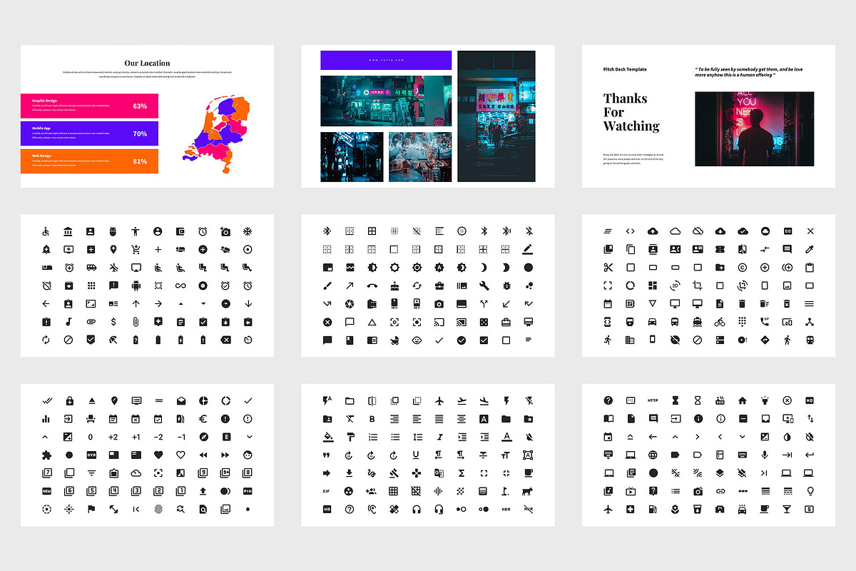 Futia : Neon Colors Keynote, a Presentation Template by Punkl Camp (Photo 9 of 9)