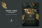 Beach Vibes Party Flyer, a Flyer Template by Corrella Design (Thumbnail 1 of 3)