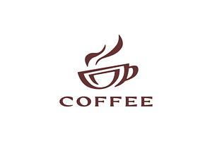 Coffee Logo Vector Icon Illustration