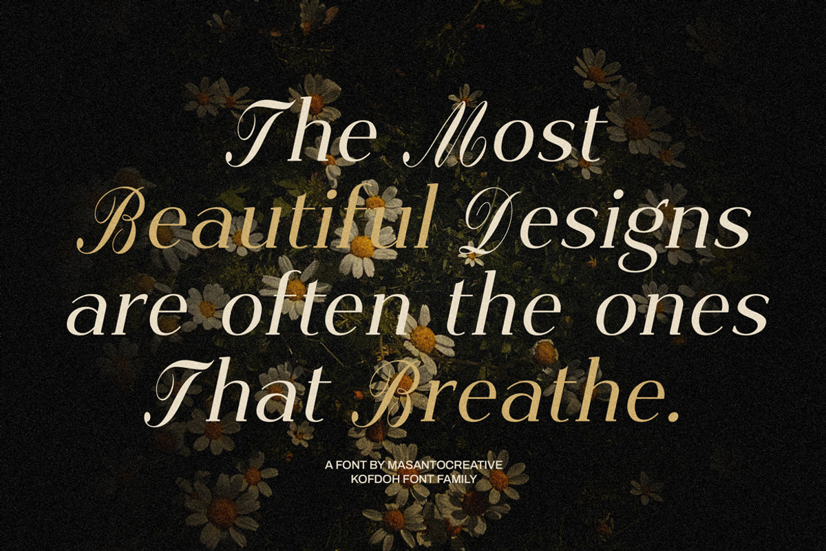 Kofdoh Elegant Serif Font Family, a Serif Font by kangfont Studio (Photo 8 of 10)