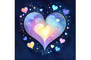 Colorful Valentine Heart, a Decorative Illustration by Sharon Schwalbe (Thumbnail 3 of 3)