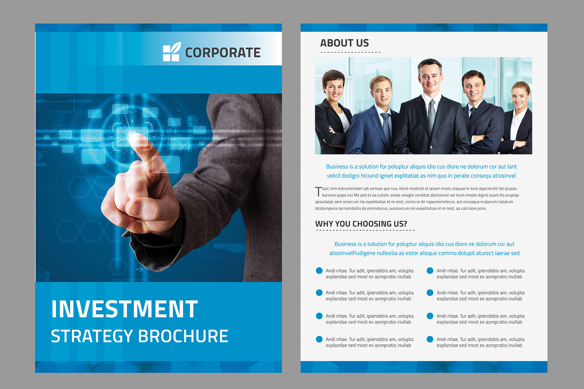 Bi-Fold Corporate Brochure, a Brochure Template by Design_Fx (Photo 3 of 6)