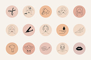 Beauty Salon Highlight Icons, an Icon by mayrum (Thumbnail 2 of 6)