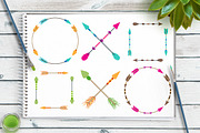 18 Colorful Arrow Arrangements, an Illustration by The Digital Download Shop (Thumbnail 2 of 3)