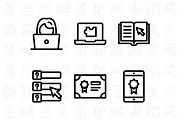 25 education line icon symbol, an Outline Icon by khalwa.studio (Thumbnail 3 of 3)