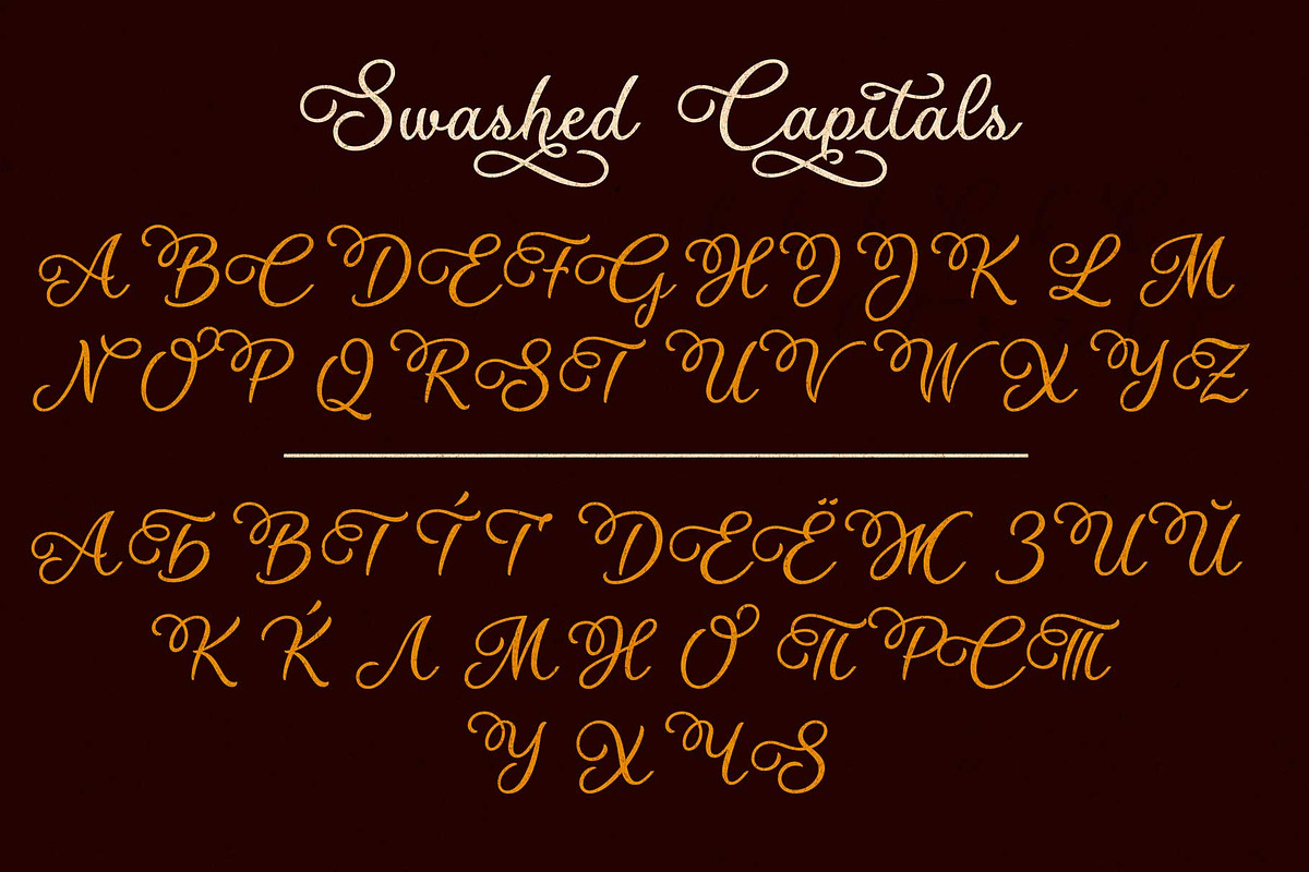 Flores del Sol calligraphic font, a Script Font by Roland Huse Design (Photo 3 of 7)
