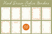 Hand Drawn Christmas Frames Bundle, a Seasonal Illustration by Ayya Studio (Thumbnail 12 of 13)