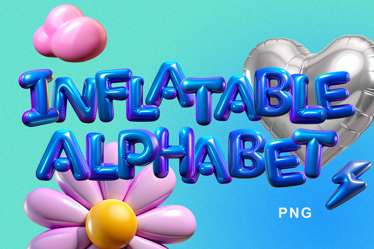 Inflatable alphabet, a Decorative Illustration by Chaka_32 (Photo 1 of 5)