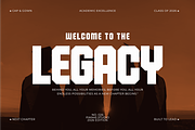 Seniors - College Athletic Sans, a Sans Serif Font by Pian45 Studio (Thumbnail 4 of 8)