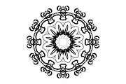 Black and White Mandala Patterns Set, a Decorative Illustration by NJ Himel (Thumbnail 11 of 101)