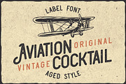 Aviation Cocktail Font + BONUS, a Blackletter Font by VozzyStock (Thumbnail 3 of 10)