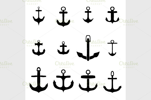 Set Of Vector Anchor.