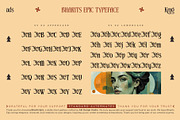 Bharits Epic Typeface, a Serif Font by alit design (Thumbnail 4 of 20)