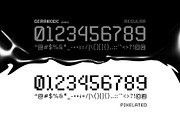 Geranode - Techno Display Pixel Font, a Sans Serif Font by Drizy (Thumbnail 8 of 9)