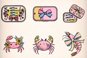 Fisherman Sardines Aesthetic Clipart, an Illustration by Digital Artistic99 (Thumbnail 2 of 11)