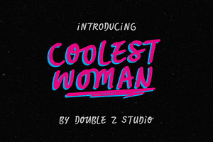 Coolest Woman Font