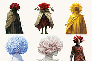 Surreal Art Floral Characters, a Person Illustration by BusyDaydesign (Thumbnail 2 of 9)