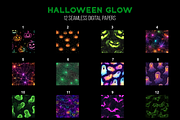 Halloween Glow Digital Paper, a Pattern Graphic by Chromolume Studio (Thumbnail 2 of 16)