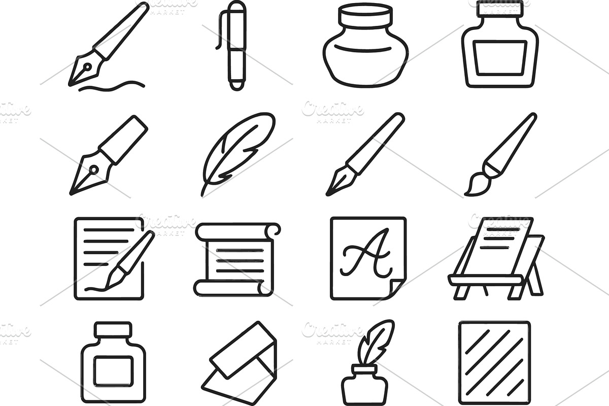 Creative tools for writing and art, an Illustration by ZinetroN