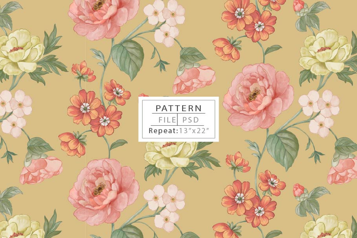 Botanical Garden Rose, a Pattern Graphic by Print Diaries (Photo 1 of 5)