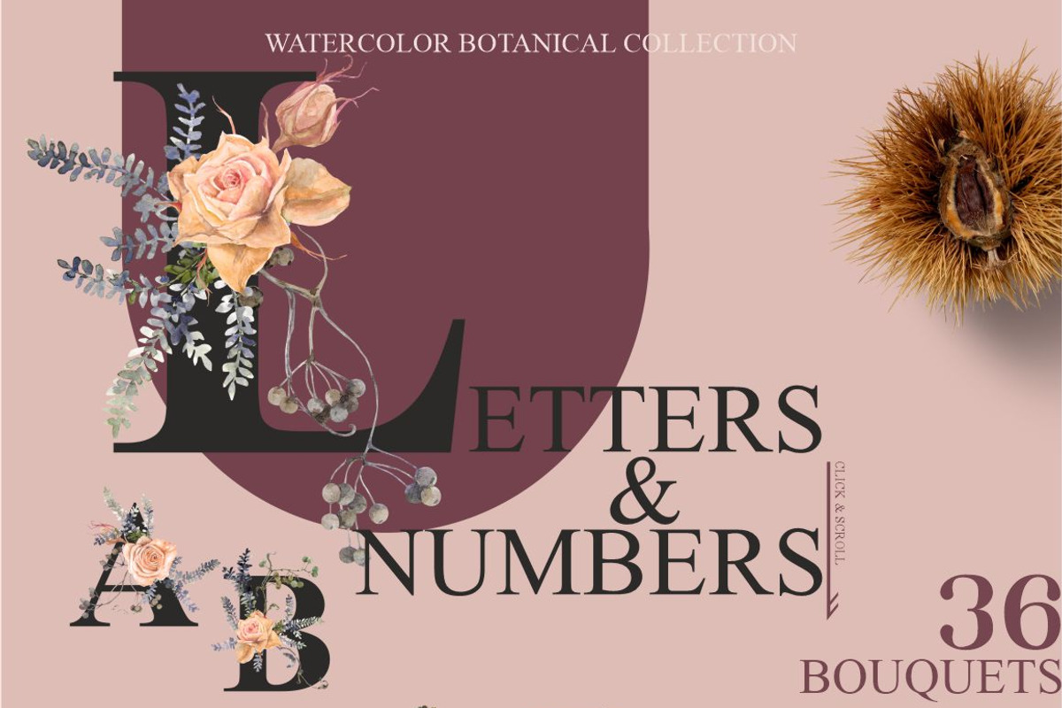 Winter rose-watercolor set, a Decorative Illustration by Collection by VY (Photo 5 of 10)