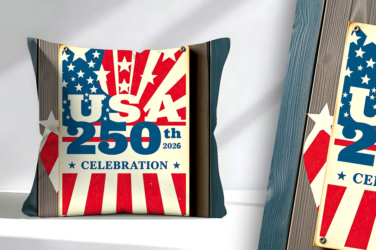 USA 250th Celebration Poster, a Decorative Illustration by Sharon Schwalbe (Photo 5 of 5)