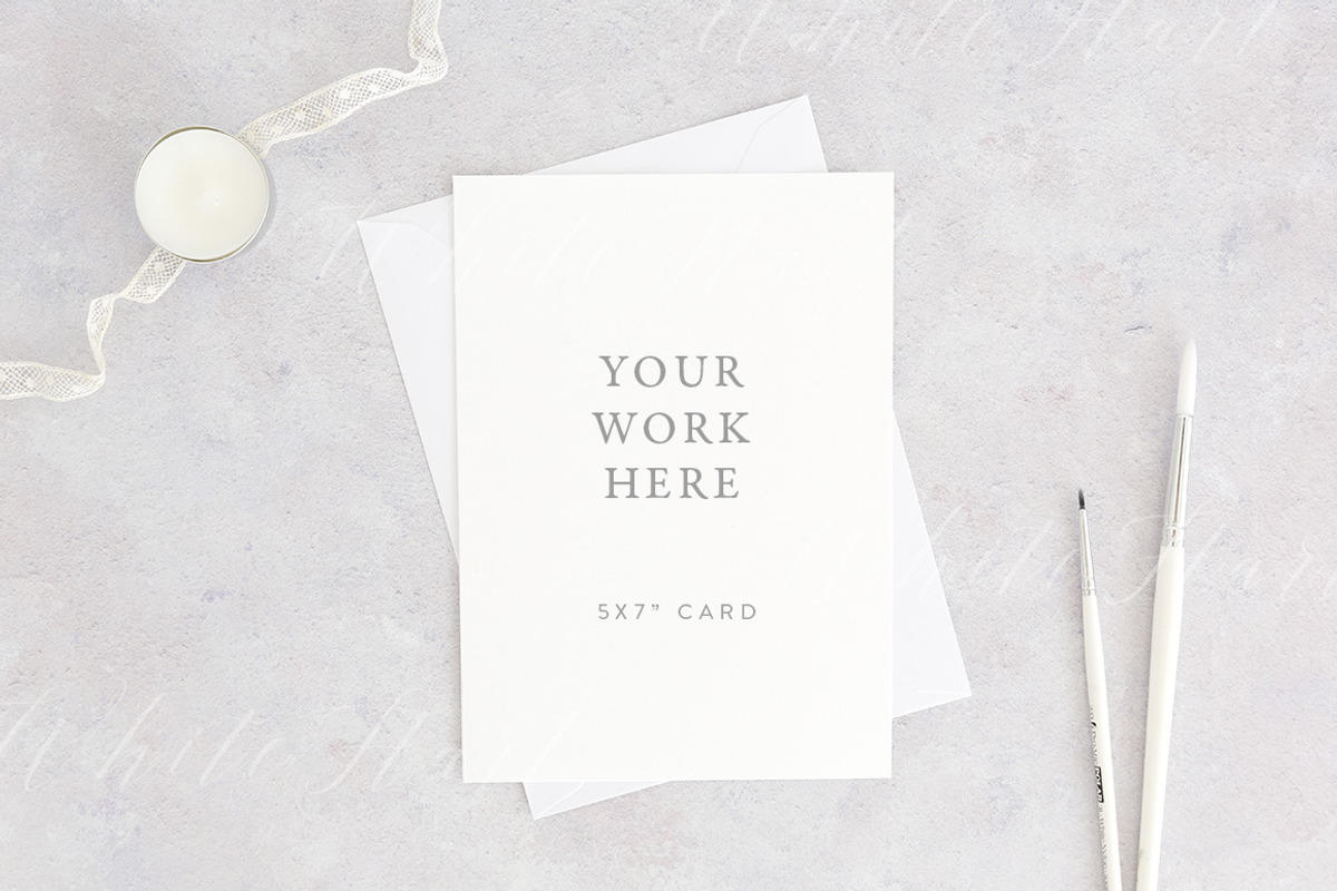 BUNDLE: 5x7 stationery mockup pack, a Print Template by White Hart Co. (Photo 3 of 9)