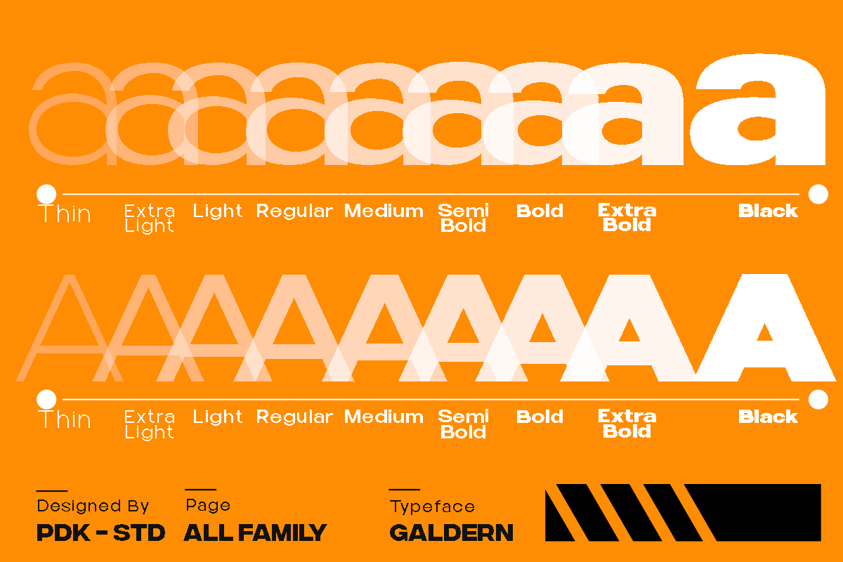 Galdern - Geometric Modern Font, a Sans Serif Font by Pandeka Studio (Photo 3 of 12)
