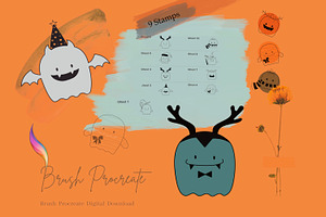 Template Coloring Ghost Halloween