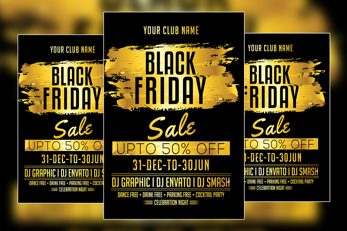 Black Friday Sale Flyer, a Flyer Template by VaaniDesigns (Photo 2 of 2)