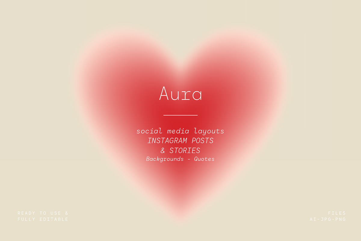 Aura | Instagram Post & Stories, a Social Media Template by funderful (Photo 8 of 15)