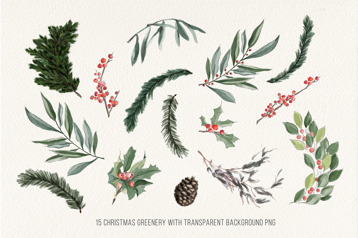 Classic Christmas Graphic Set, an Illustration by Ink + Eye (Photo 3 of 6)