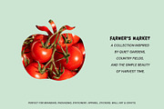 FARMERS MARKET, HAND DRAWN SET, a Food Illustration by NatalieArtShop (Thumbnail 13 of 14)