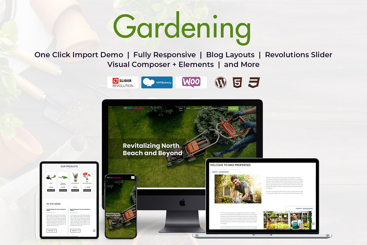 WooCommerce WordPress Theme Garden, a WordPress Template by MultipurposeThemes