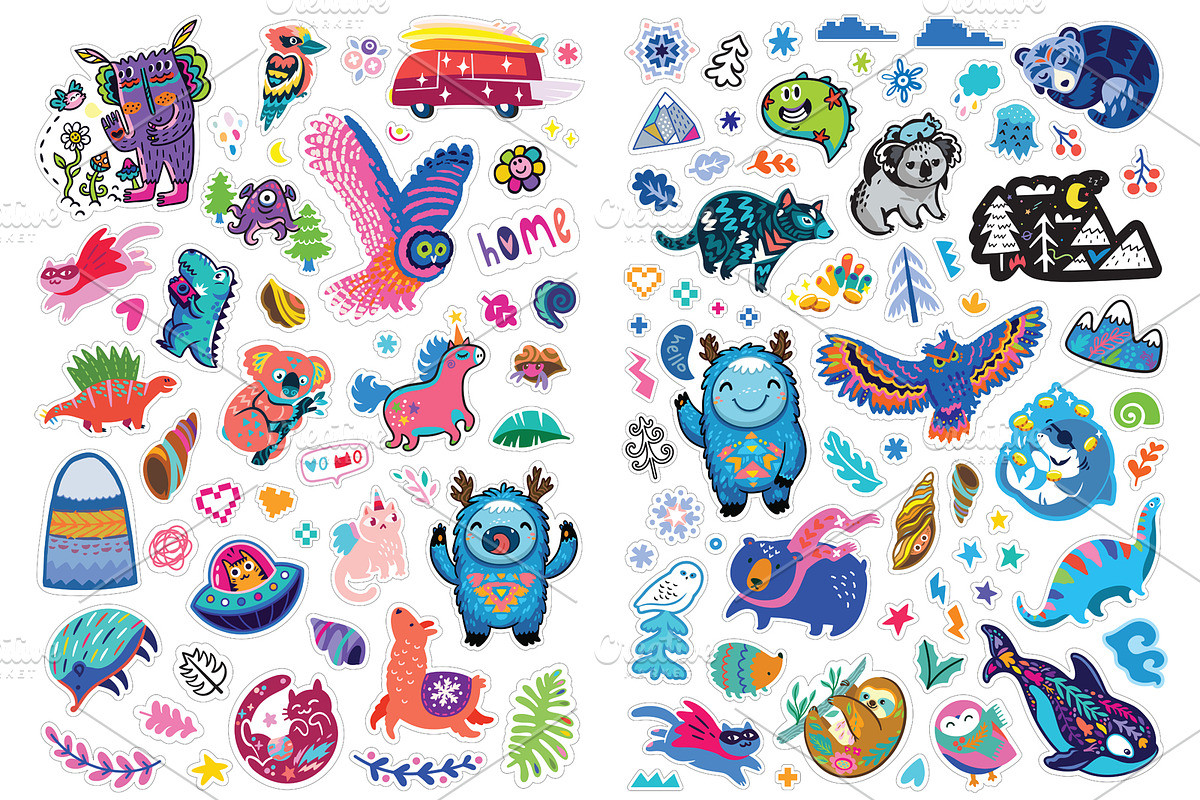 150+ Cute Animal Stickers, a Solid Icon by PenguinHouse (Photo 3 of 4)