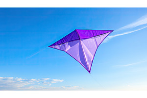 kite purple triangles ai generated, a Nature Photo by pikepicture