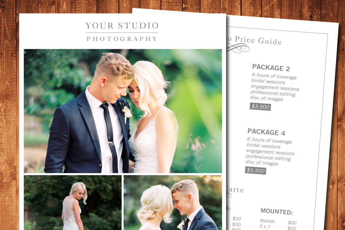 photography pricing template, a Brochure Template by DonyDesigns (Photo 1 of 2)