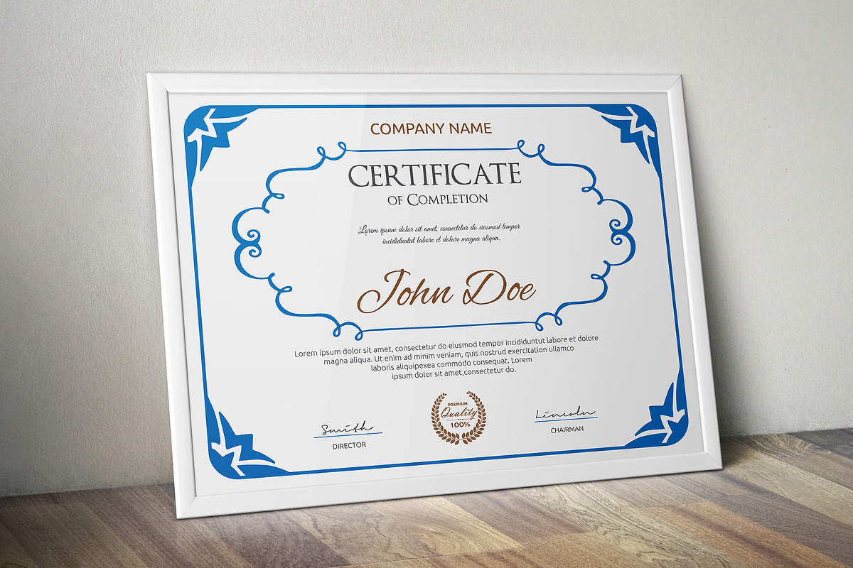 Certificate Word | PSD | AI, a Stationery Template by Curve Design (Photo 3 of 5)