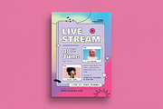 Live Stream Event Flyer Set, a Flyer Template by Guuver (Thumbnail 2 of 3)