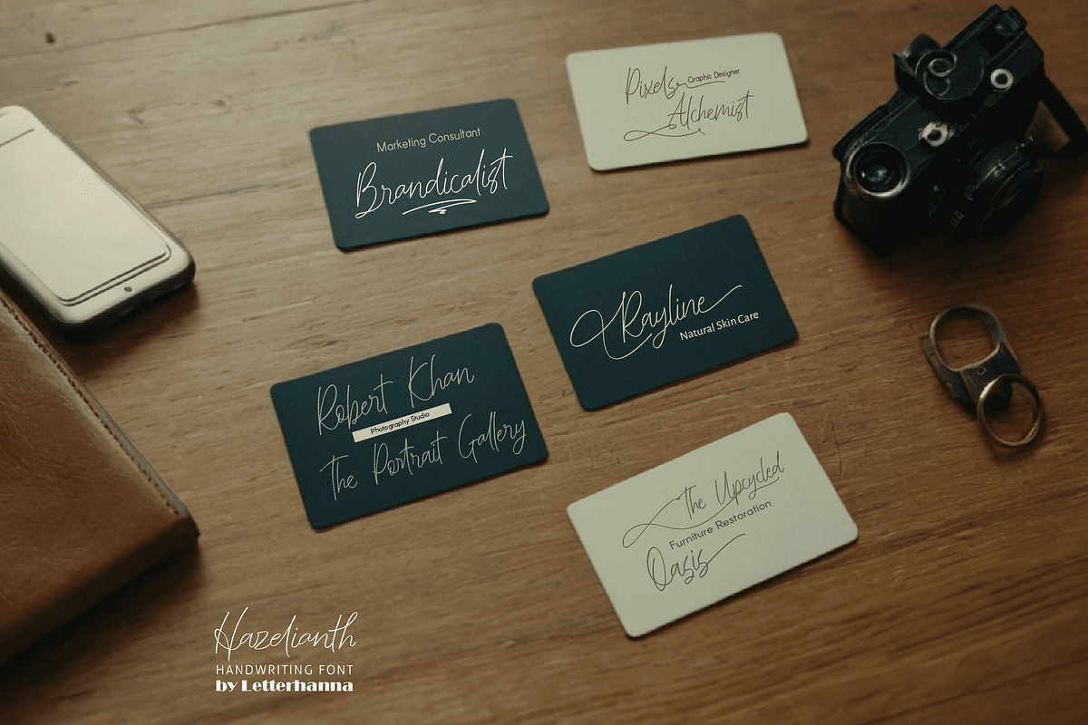 Hazelianth Font, a Handwritten Font by Letterhanna Studio (Photo 9 of 12)